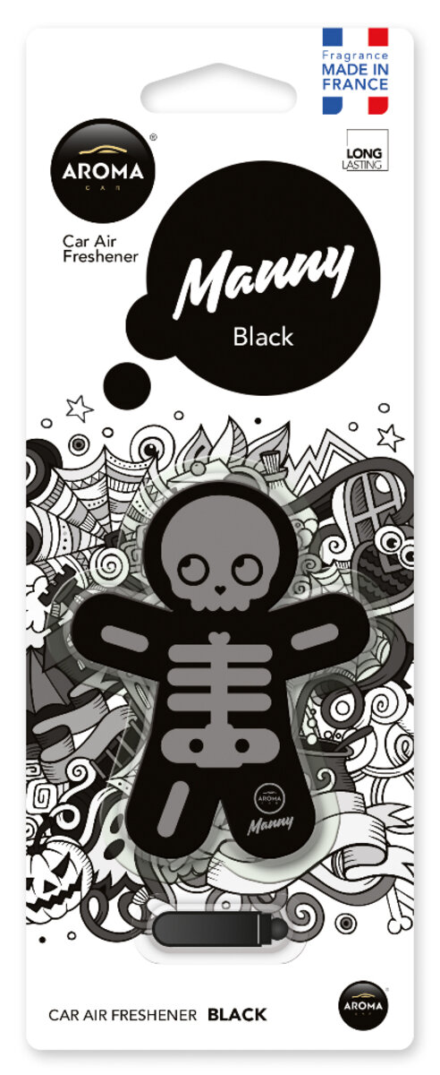 Ароматизатор Aroma Car Manny Black сухий (92993) дивитися фото №1