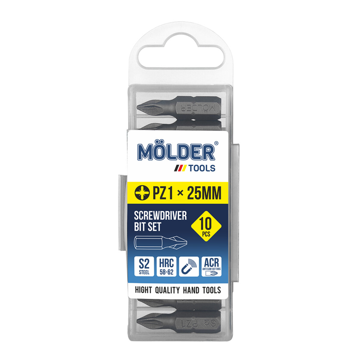 Набір біт Molder PZ1x25мм 10шт (MT7112510) дивитися фото №1