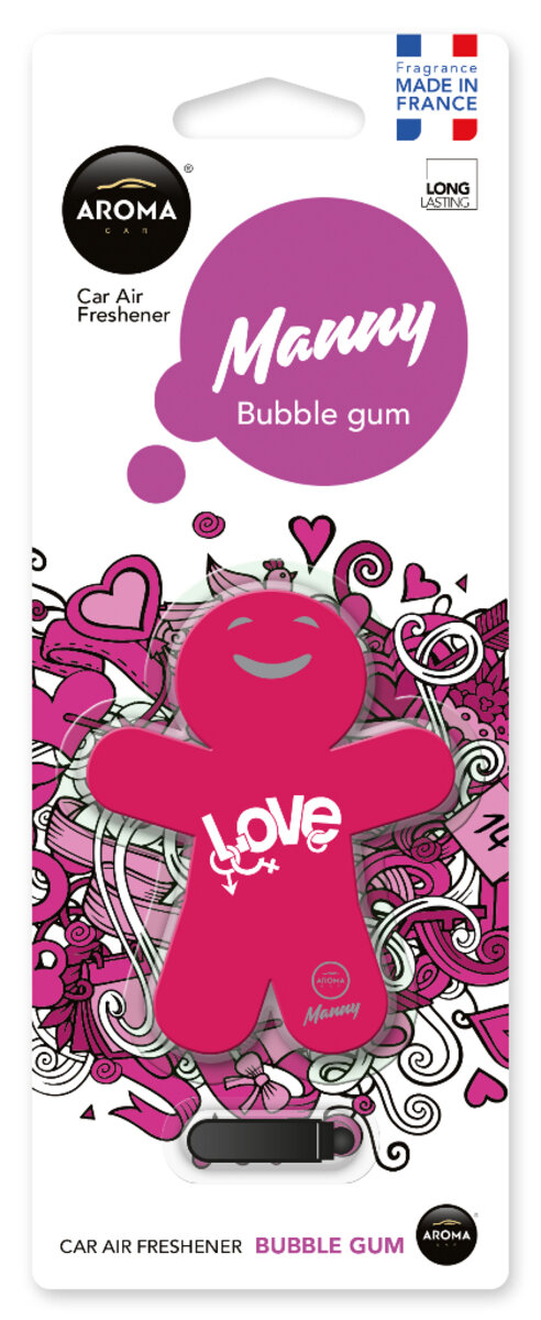 Ароматизатор Aroma Car Manny Bubble Gum сухий (92994) дивитися фото №1