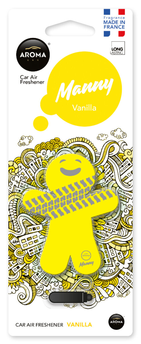 Ароматизатор Aroma Car Manny Vanilla сухий (92997) дивитися фото №1