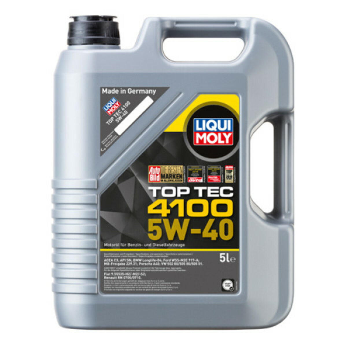 Моторне масло Liqui Moly Top Tec 4100 SAE 5W-40 5л (9511) дивитися фото №1