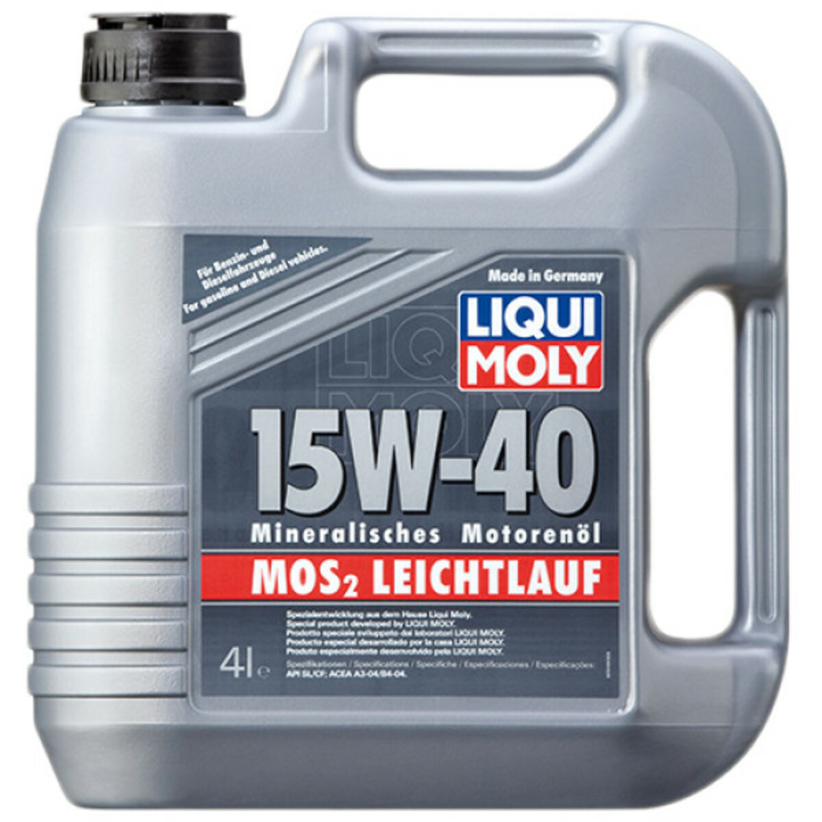Моторне масло Liqui Moly MoS2 Leichtlauf SAE 15W-40 4л (2631) дивитися фото №1