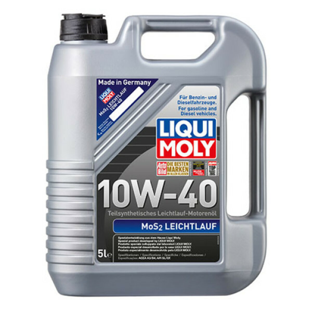 Моторне масло Liqui Moly MoS2 Leichtlauf SAE 10W-40 5л (2184) дивитися фото №1