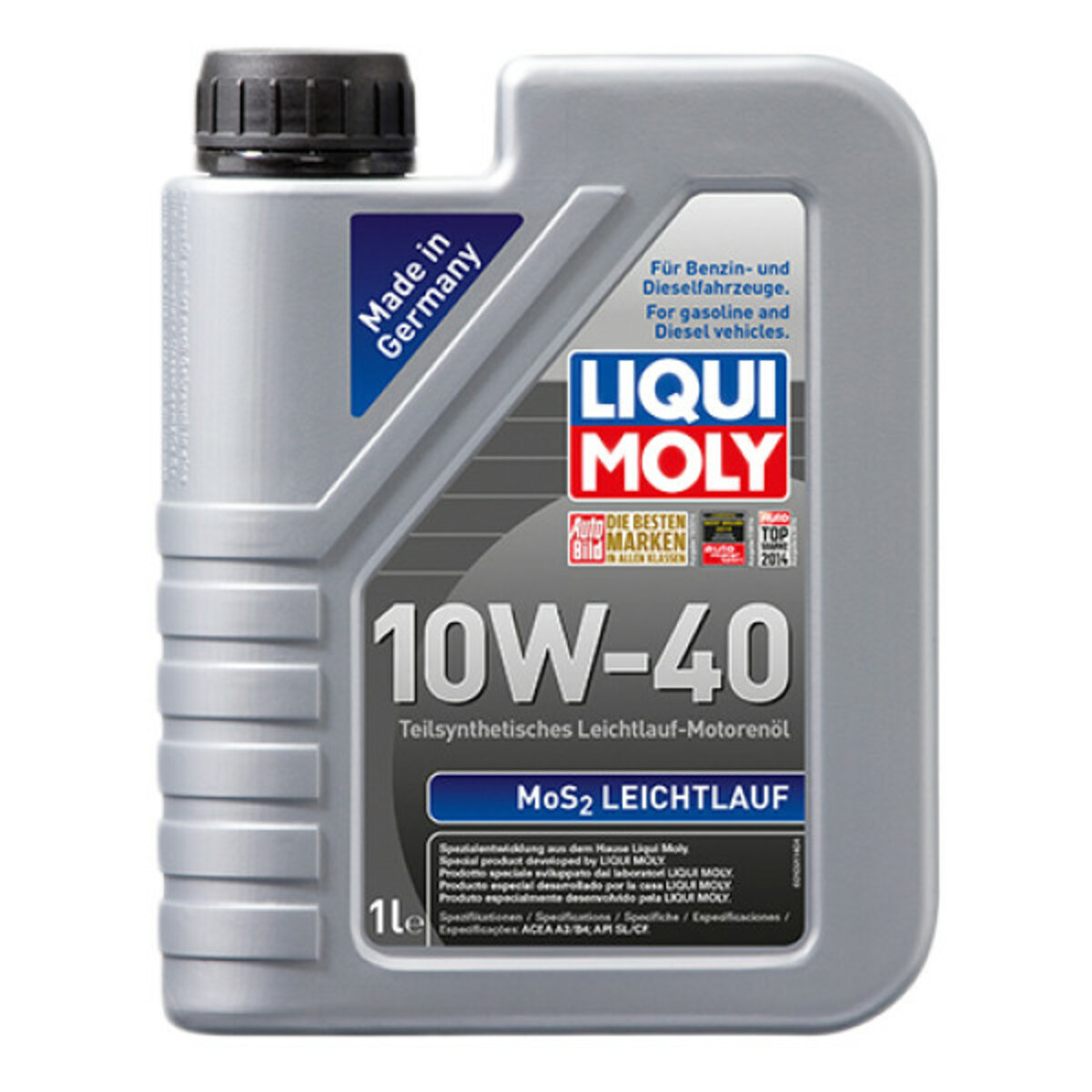 Моторне масло Liqui Moly MoS2 Leichtlauf SAE 10W-40 1л (2626) дивитися фото №1