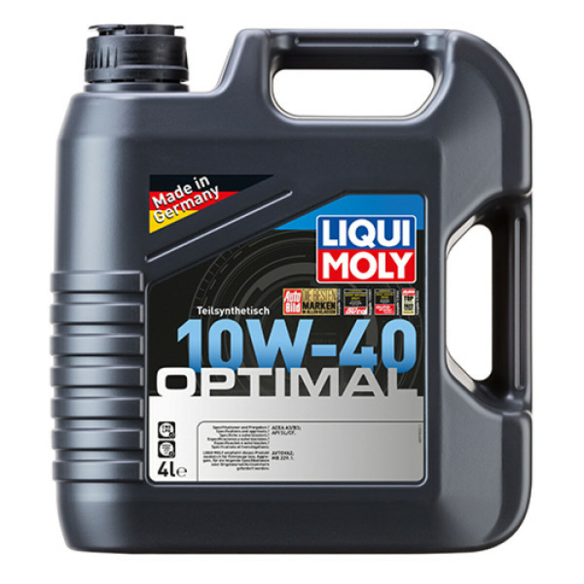 Моторне масло Liqui Moly Optimal SAE 10W-40 4л (3930) дивитися фото №1