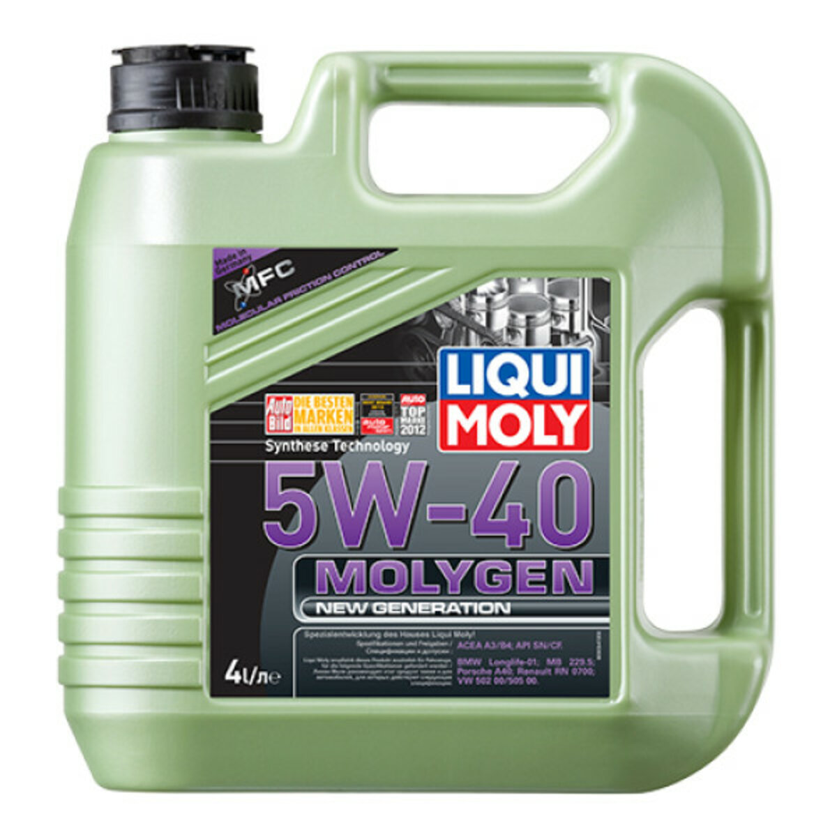 Моторне масло Liqui Moly Molygen New Generation 5W-40 4л (8578) дивитися фото №1