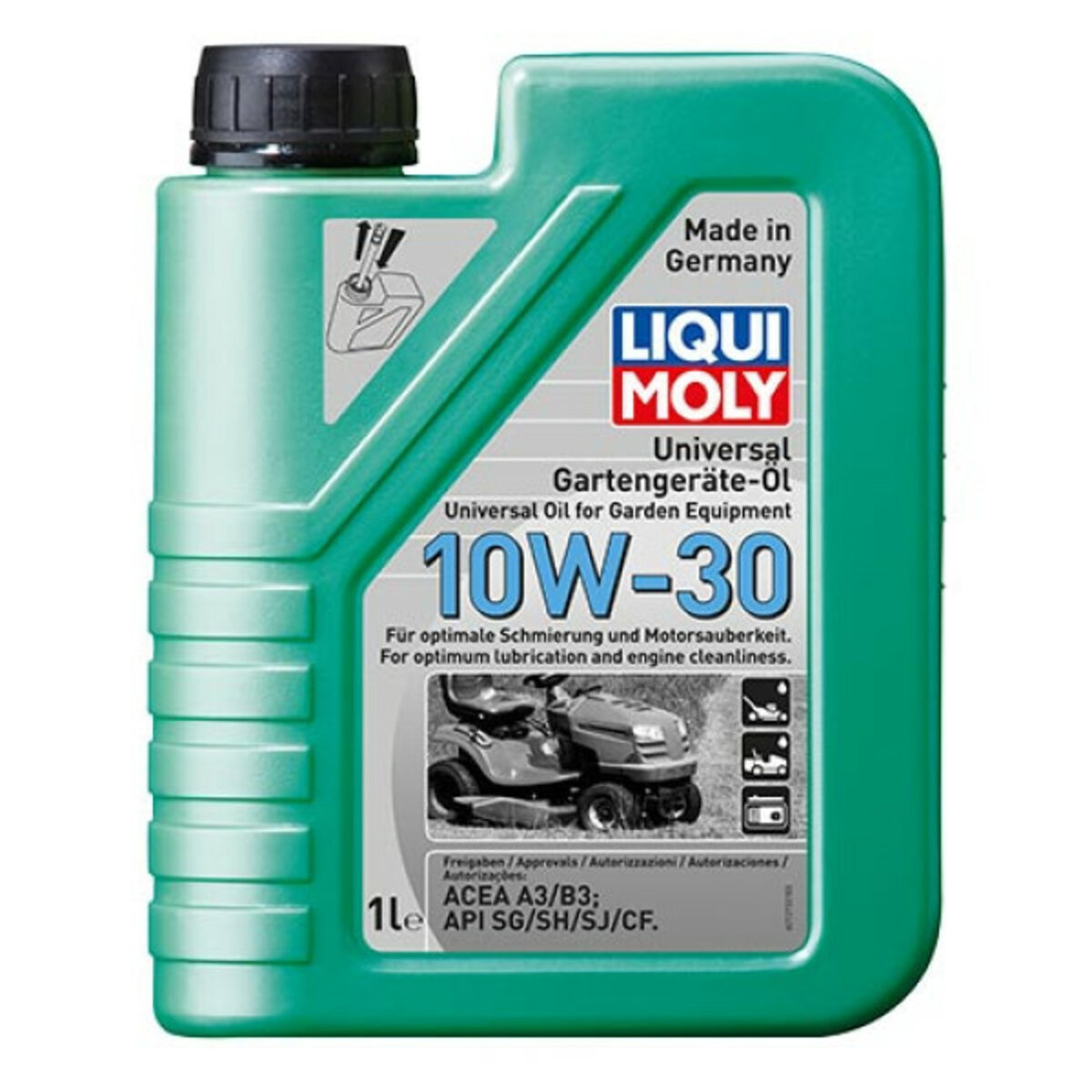 Олива для 4-тактної садової техніки та генераторів Liqui Moly Universal 4-T Oil 10W-30 1л (1273) дивитися фото №1
