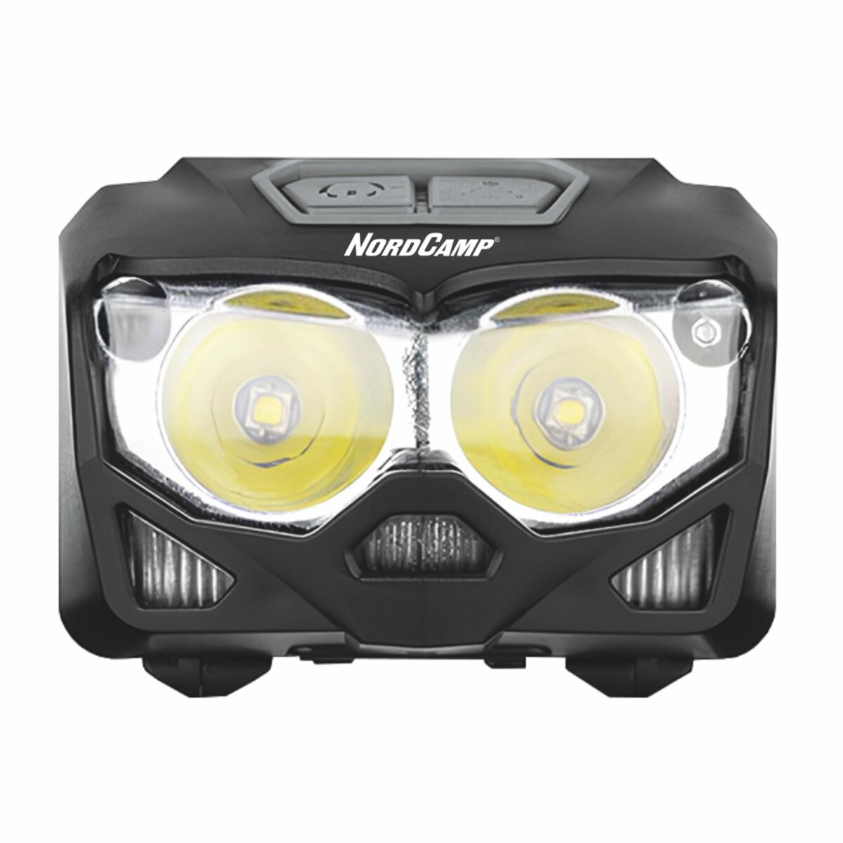 Ліхтар налобний Nord Camp 500Lm, 2x5W CREE XTG, 1200mAh/3xAAA, з сенсором білий/червоний (NC30900) дивитися фото №2