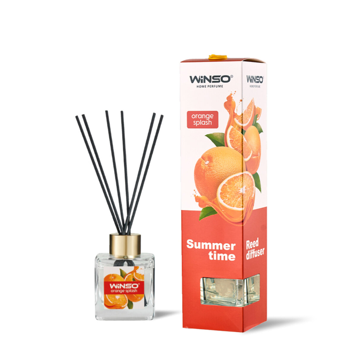 Аромадифузор з паличками Winso Summer Time - Orange Splash 50мл (990560) дивитися фото №1