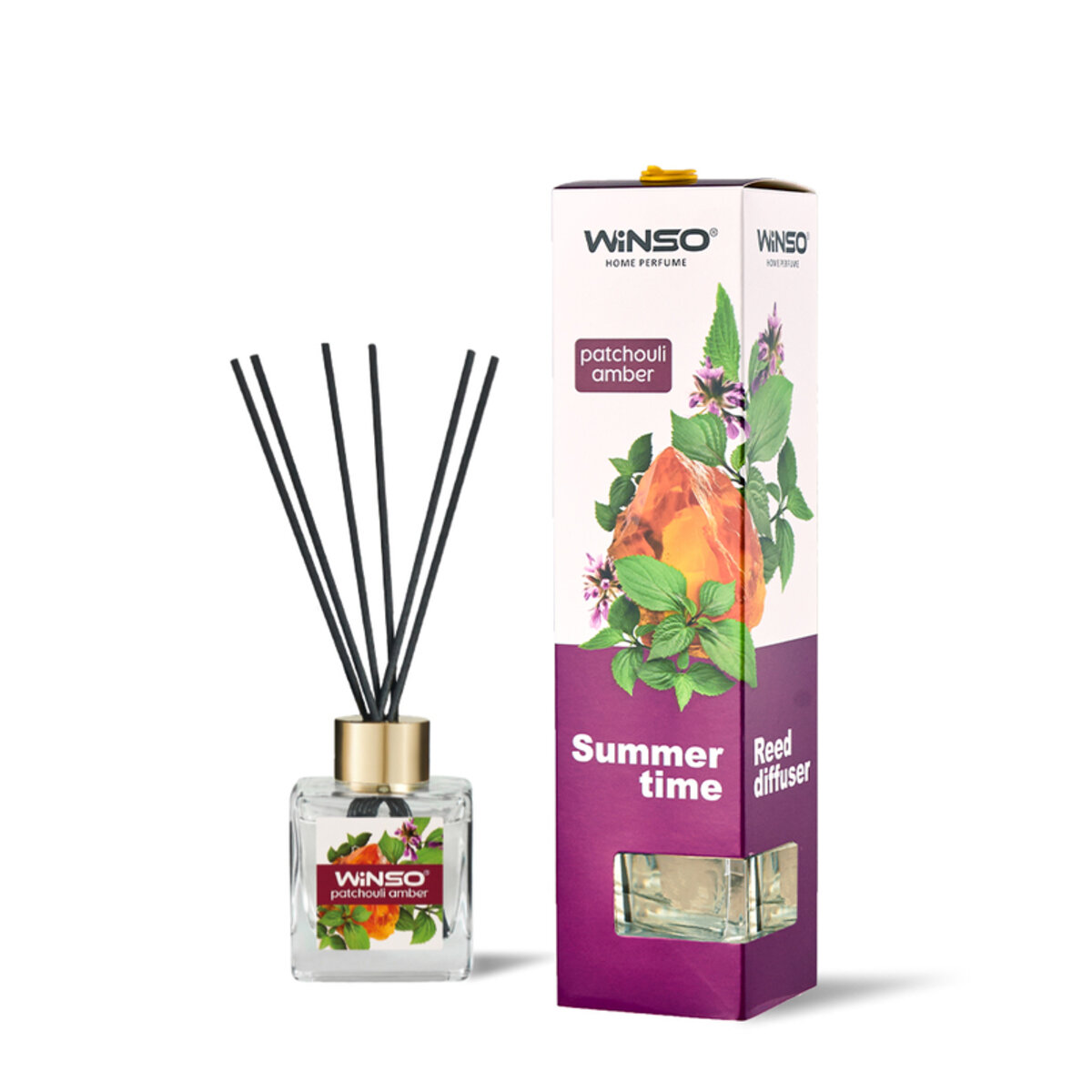 Аромадифузор з паличками Winso Summer Time - Patchouli Amber 50мл (990570) дивитися фото №1