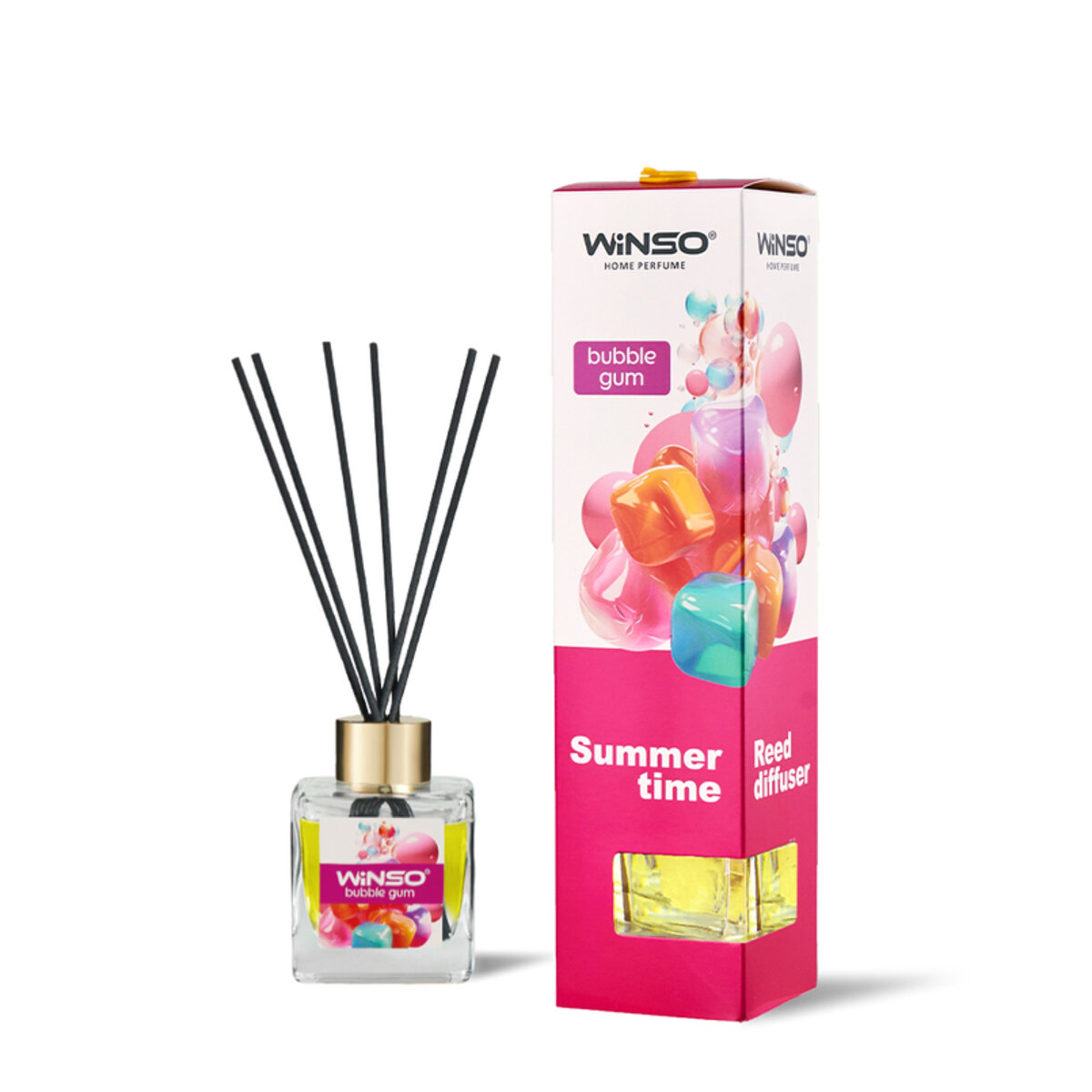 Аромадифузор з паличками Winso Summer Time - Bubble Gum 50мл (990530) дивитися фото №1