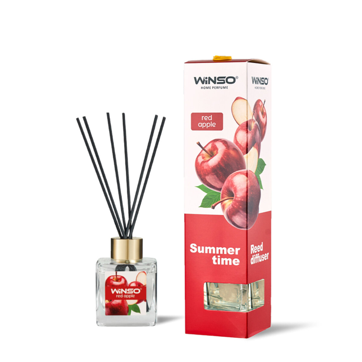 Аромадифузор з паличками Winso Summer Time - Red Apple 50мл (990600) дивитися фото №1