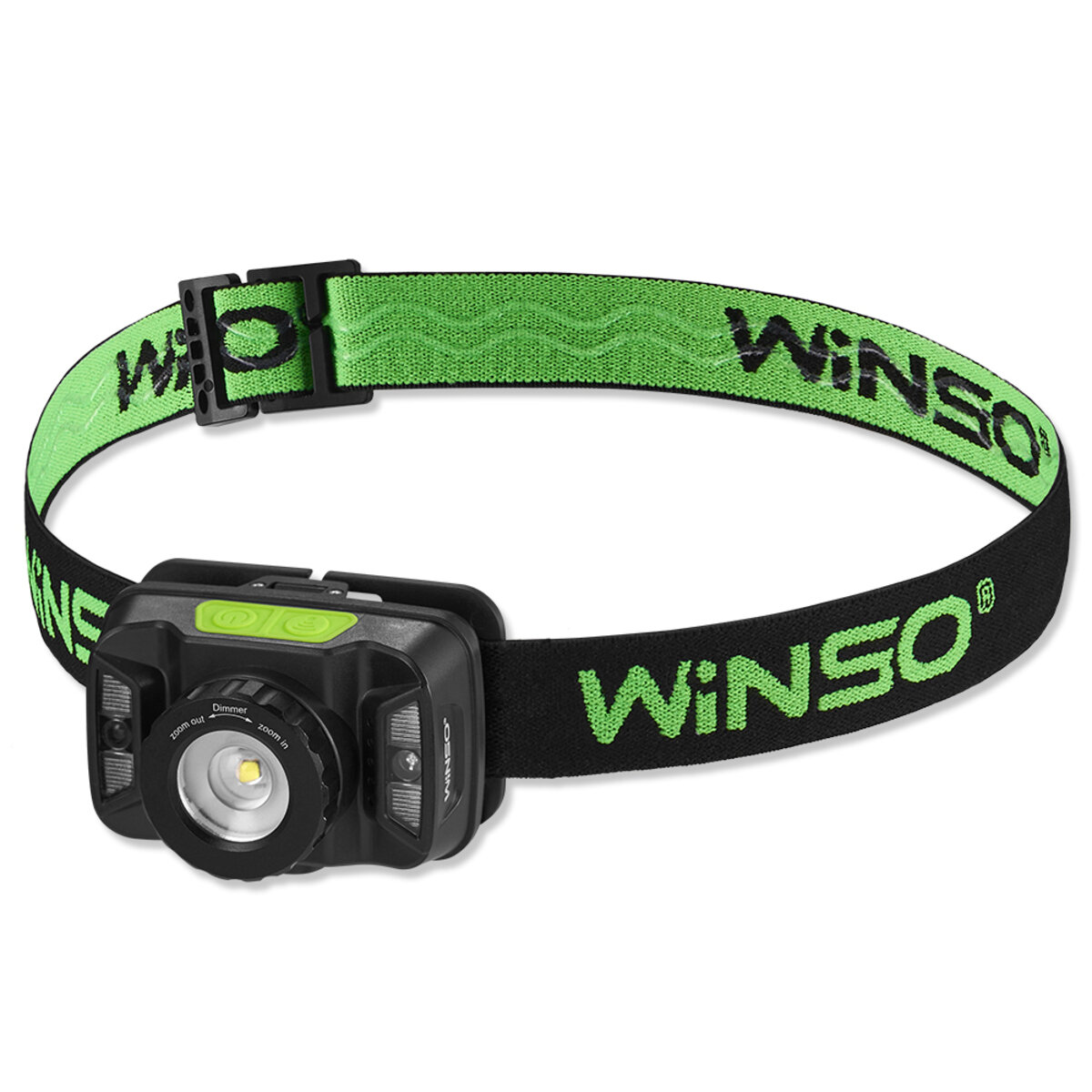 Ліхтар налобний Winso 260Lm, 5W CREE XTE, 1800mAh, Zoom, з сенсором білий/червоний (750700) дивитися фото №1