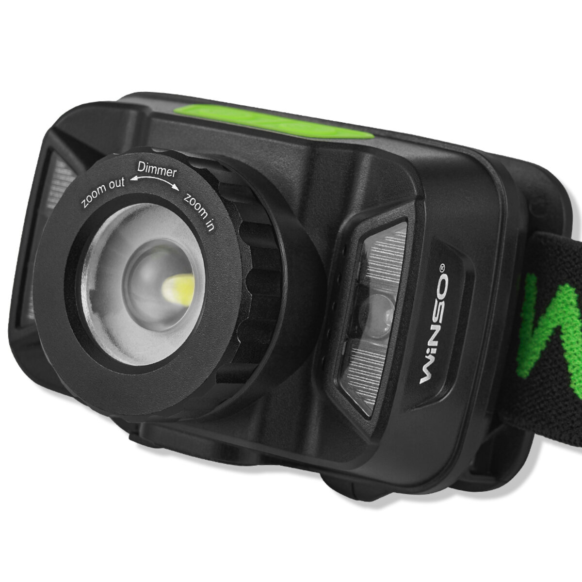 Ліхтар налобний Winso 260Lm, 5W CREE XTE, 1800mAh, Zoom, з сенсором білий/червоний (750700) дивитися фото №3