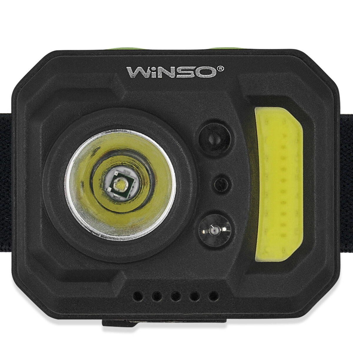 Ліхтар налобний Winso 140+130Lm, 3W XPE+3W COB, 850mAh, з сенсором білий/червоний (750620) дивитися фото №2