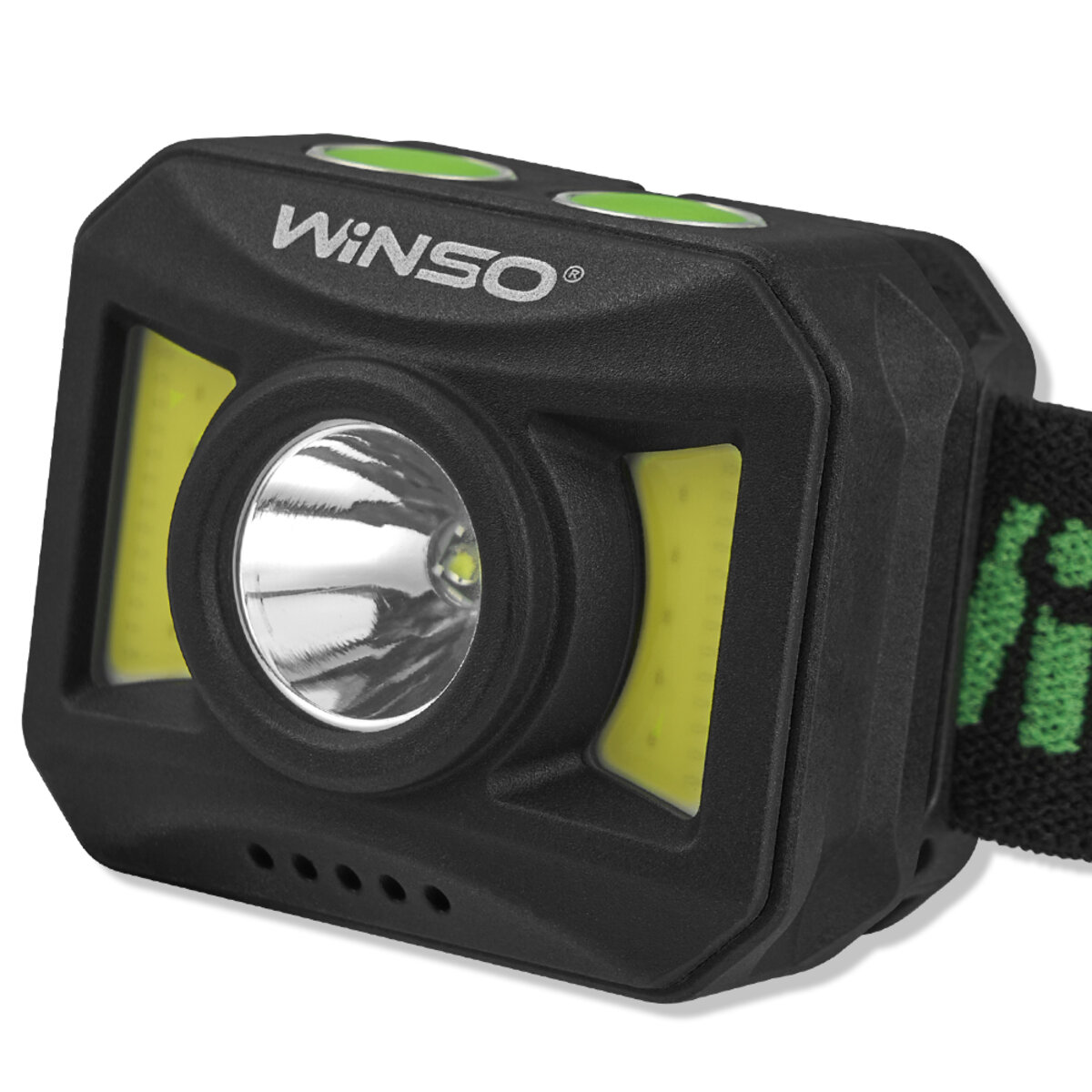 Ліхтар налобний Winso 150+140Lm, 3W+COB, 850mAh, білий/червоний (750600) дивитися фото №3