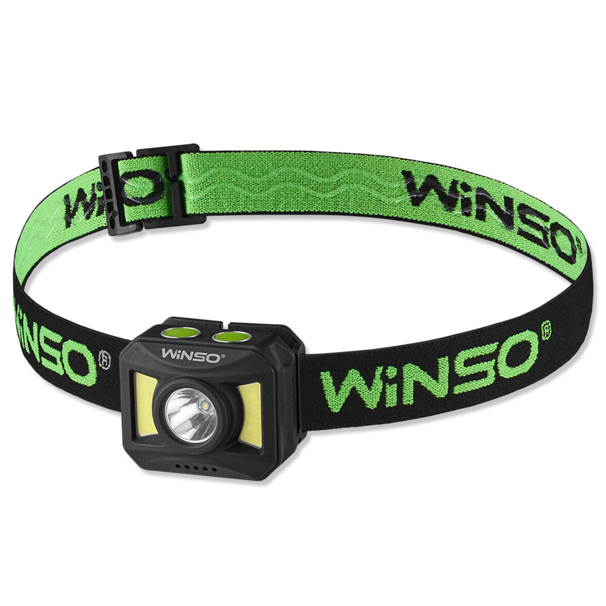 Ліхтар налобний Winso 150+140Lm, 3W+COB, 850mAh, білий/червоний (750600) дивитися фото №1