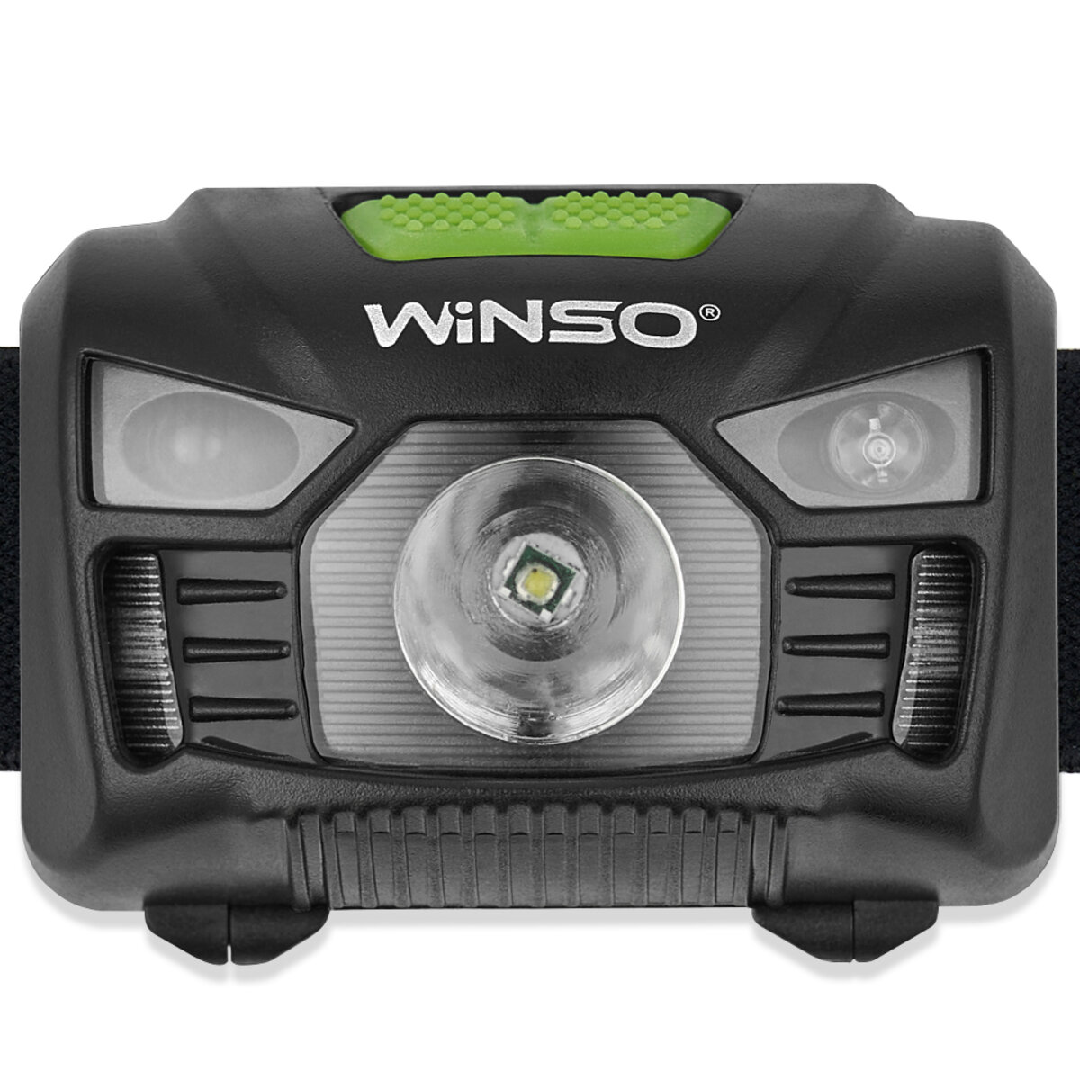 Ліхтар налобний Winso 100Lm, 3W LED, 3xAAA, з сенсором білий/червоний (750200) дивитися фото №2