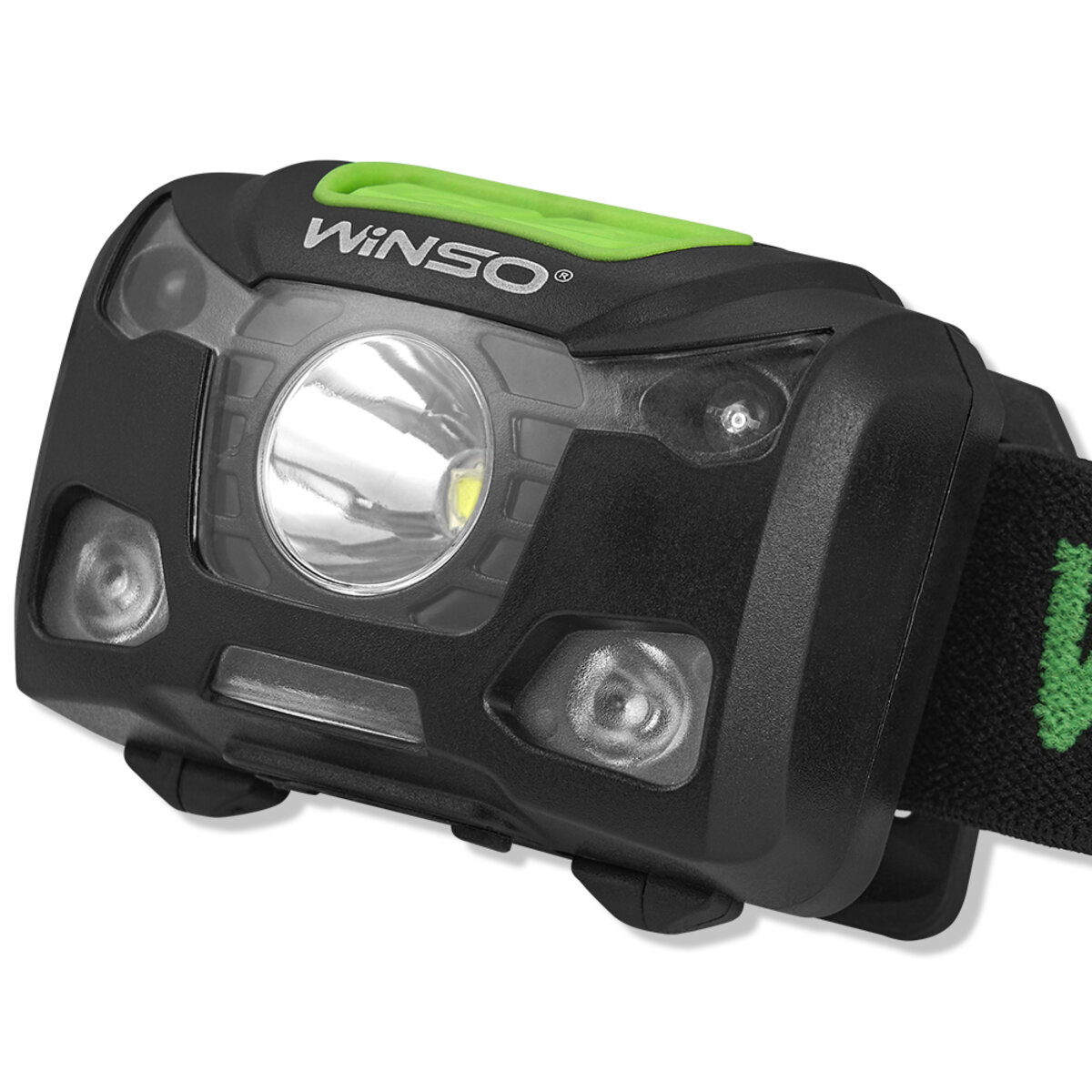 Ліхтар налобний Winso Pro 250Lm, 5W XPG, 1200mAh/3xAAA (в комплекті), з сенсором білий/червоний (751200) дивитися фото №3