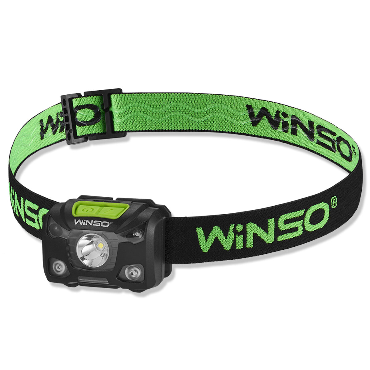 Ліхтар налобний Winso Pro 250Lm, 5W XPG, 1200mAh/3xAAA (в комплекті), з сенсором білий/червоний (751200) дивитися фото №1