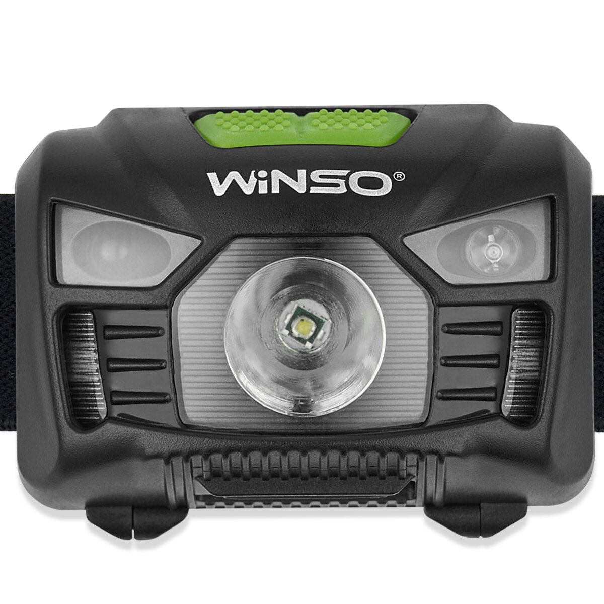 Ліхтар налобний Winso 150Lm, 3W LED, 1200mAh з сенсором білий/червоний (750220) дивитися фото №2
