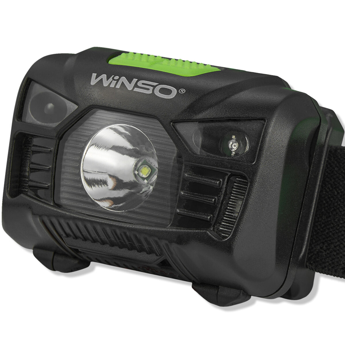 Ліхтар налобний Winso 150Lm, 3W LED, 1200mAh з сенсором білий/червоний (750220) дивитися фото №3