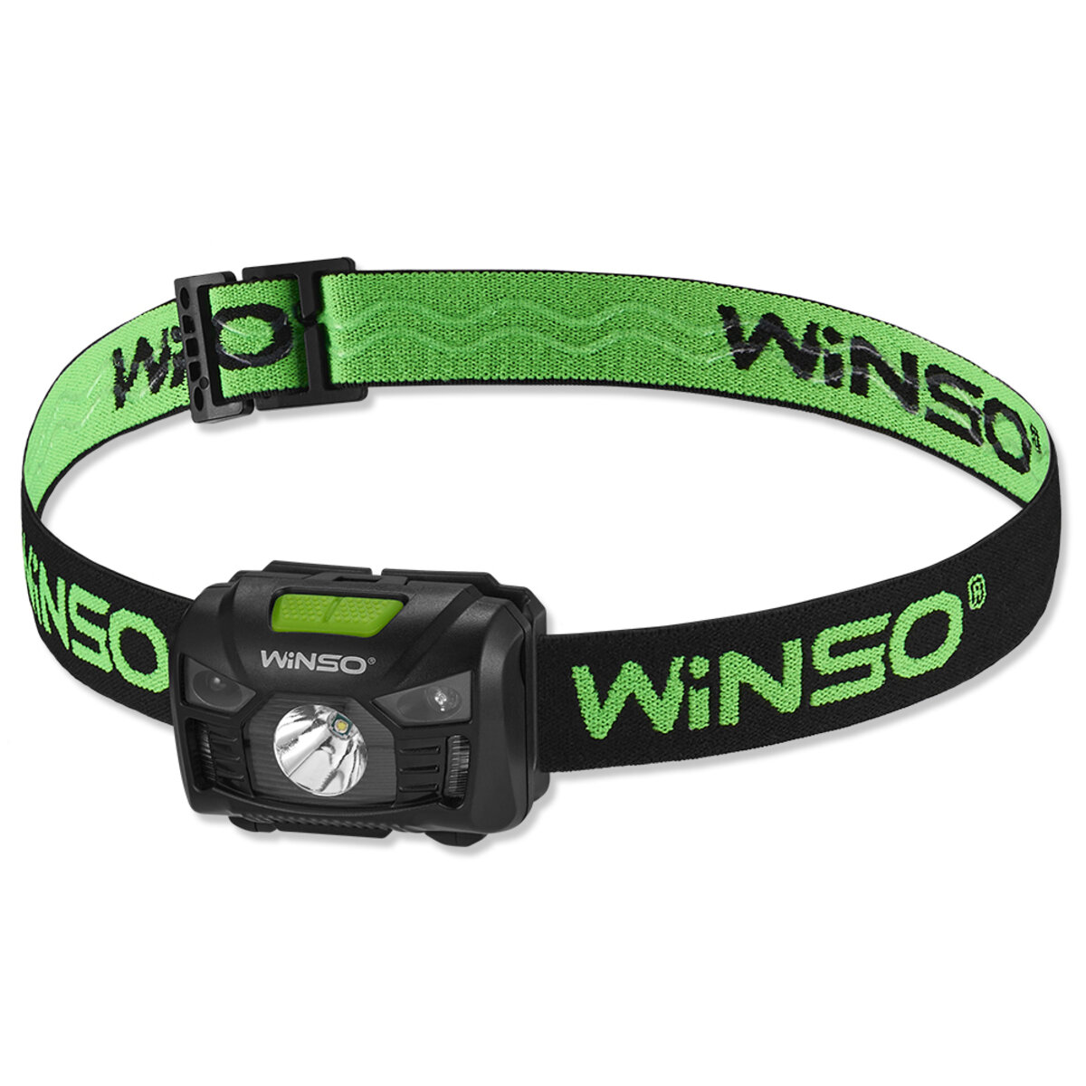 Ліхтар налобний Winso 150Lm, 3W LED, 1200mAh з сенсором білий/червоний (750220) дивитися фото №1