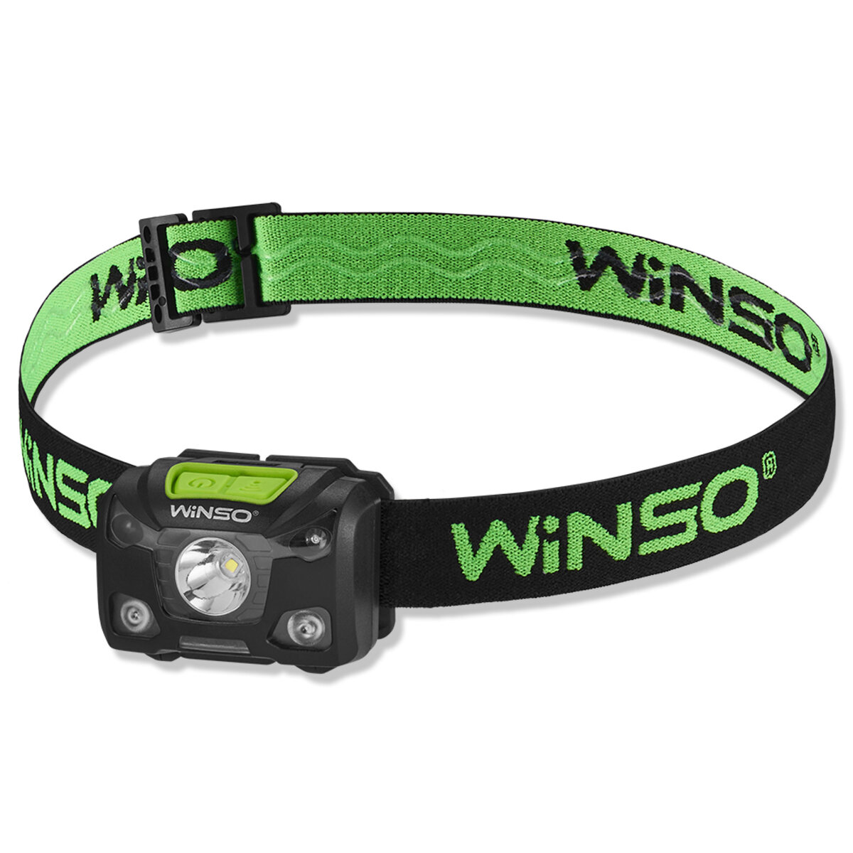 Ліхтар налобний Winso 250Lm, 5W XPG, 1200mAh/3xAAA, з сенсором білий/червоний (751220) дивитися фото №1