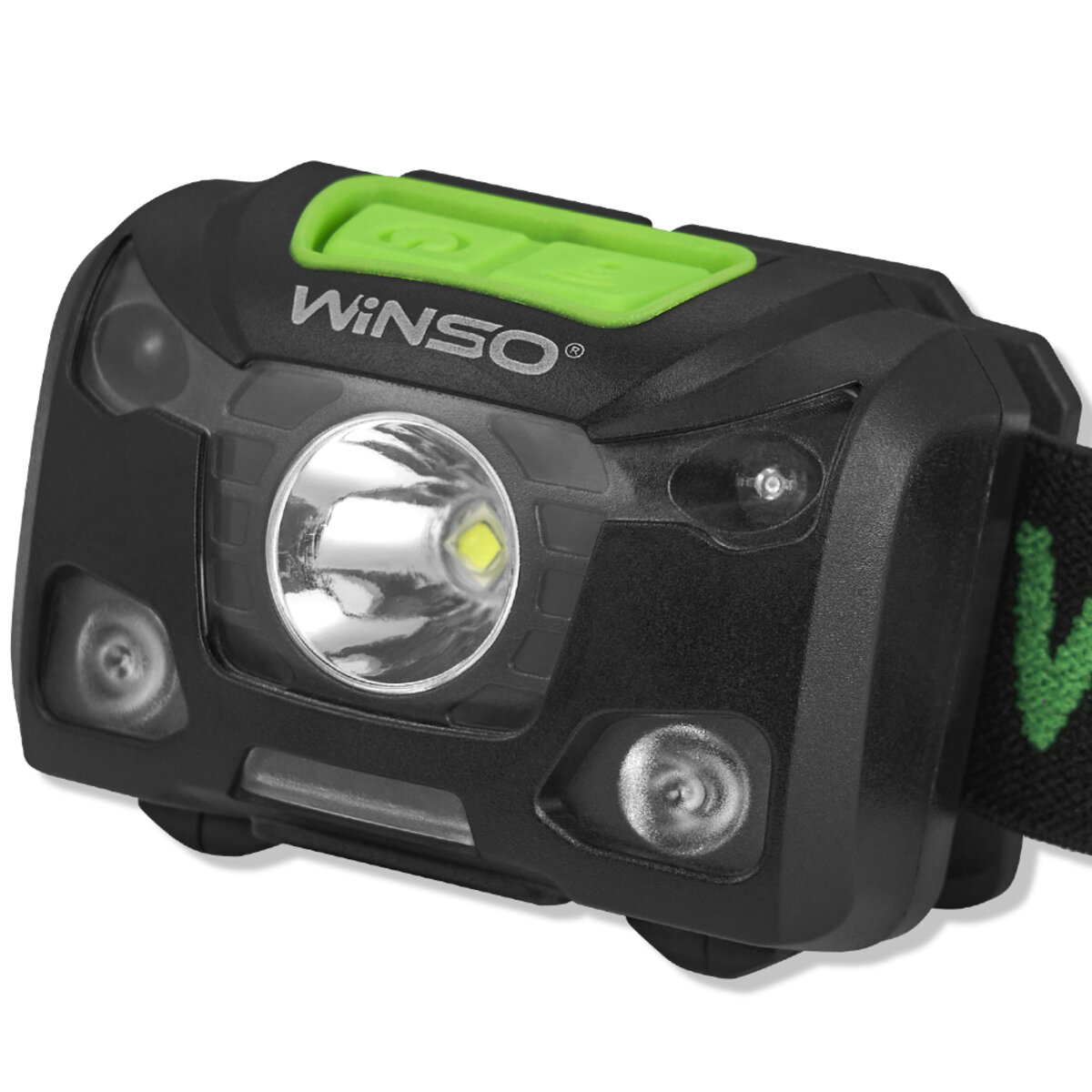 Ліхтар налобний Winso 250Lm, 5W XPG, 1200mAh/3xAAA, з сенсором білий/червоний (751220) дивитися фото №3