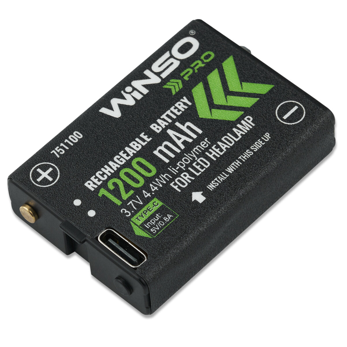 Ліхтар налобний Winso Pro 650Lm, 3W CREE XPG+COB, 1200mAh/3xAAA, з сенсором білий/червоний (751420) дивитися фото №7