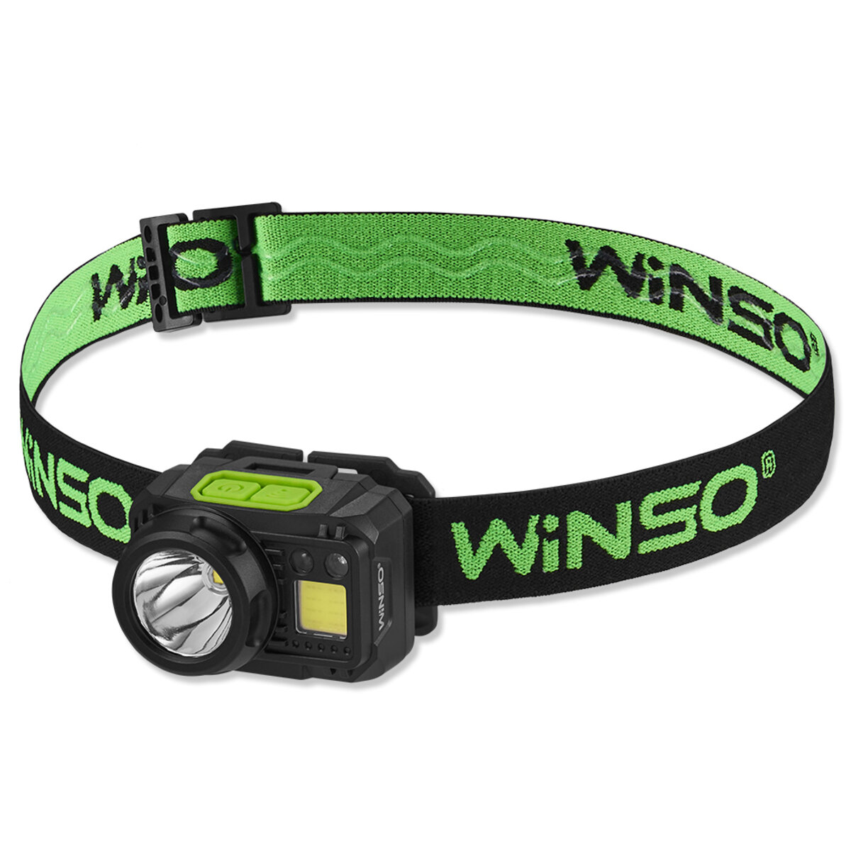 Ліхтар налобний Winso Pro 650Lm, 3W CREE XPG+COB, 1200mAh/3xAAA, з сенсором білий/червоний (751420) дивитися фото №1