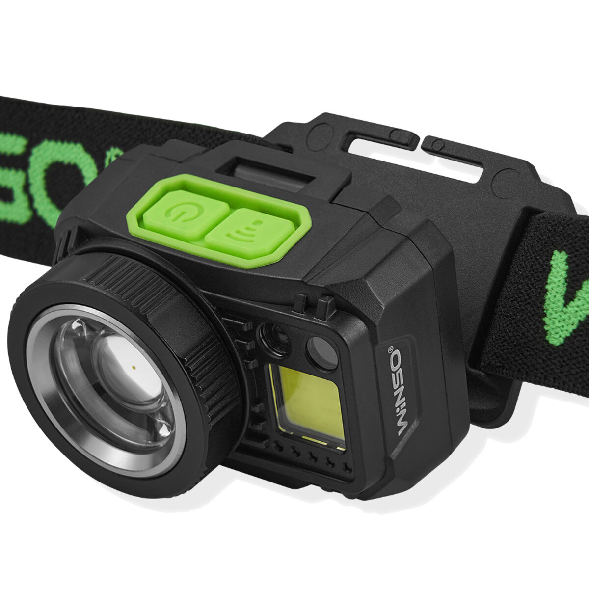 Ліхтар налобний Winso Pro 500Lm, 3W CREE XPG+COB, 1200mAh/3xAAA, Zoom, з сенсором білий/червоний (751400) дивитися фото №4