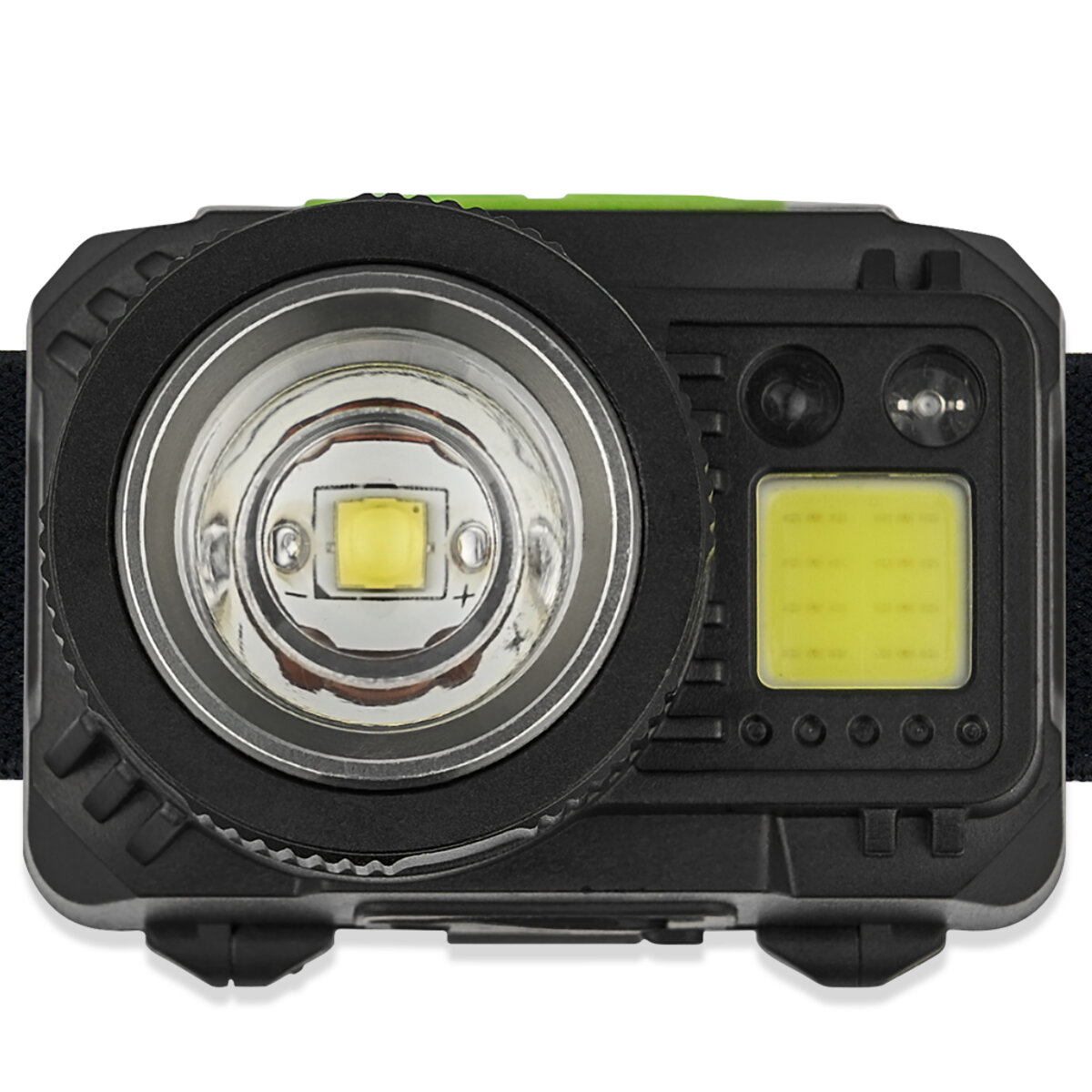 Ліхтар налобний Winso Pro 500Lm, 3W CREE XPG+COB, 1200mAh/3xAAA, Zoom, з сенсором білий/червоний (751400) дивитися фото №2
