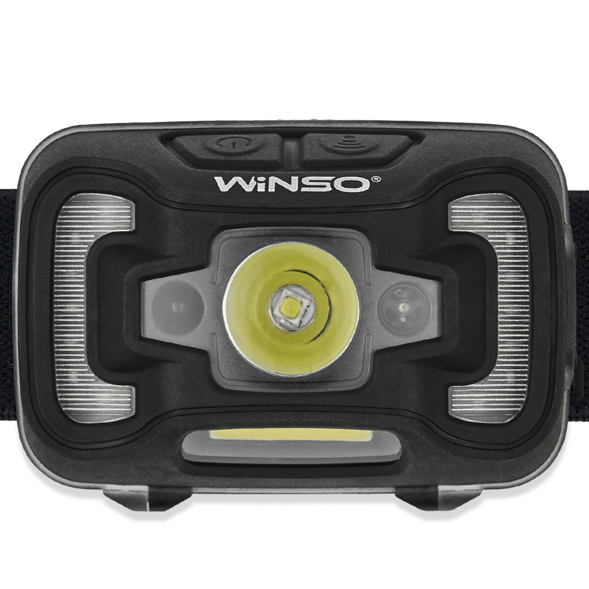 Ліхтар налобний Winso 260Lm, 5W CREE XTE+COB, 3xAAA, з сенсором білий/червоний (750400) дивитися фото №2