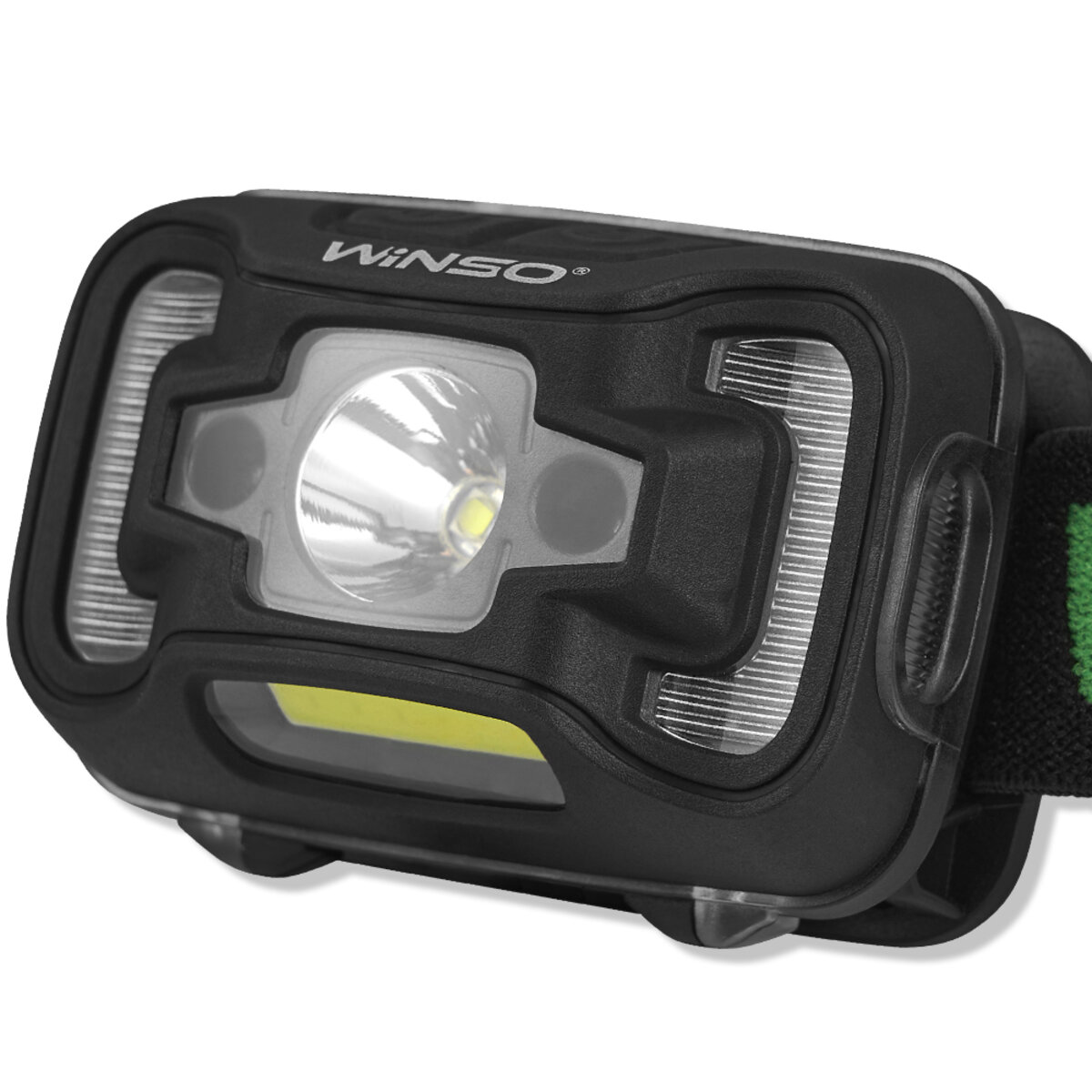 Ліхтар налобний Winso 260Lm, 5W CREE XTE+COB, 3xAAA, з сенсором білий/червоний (750400) дивитися фото №3