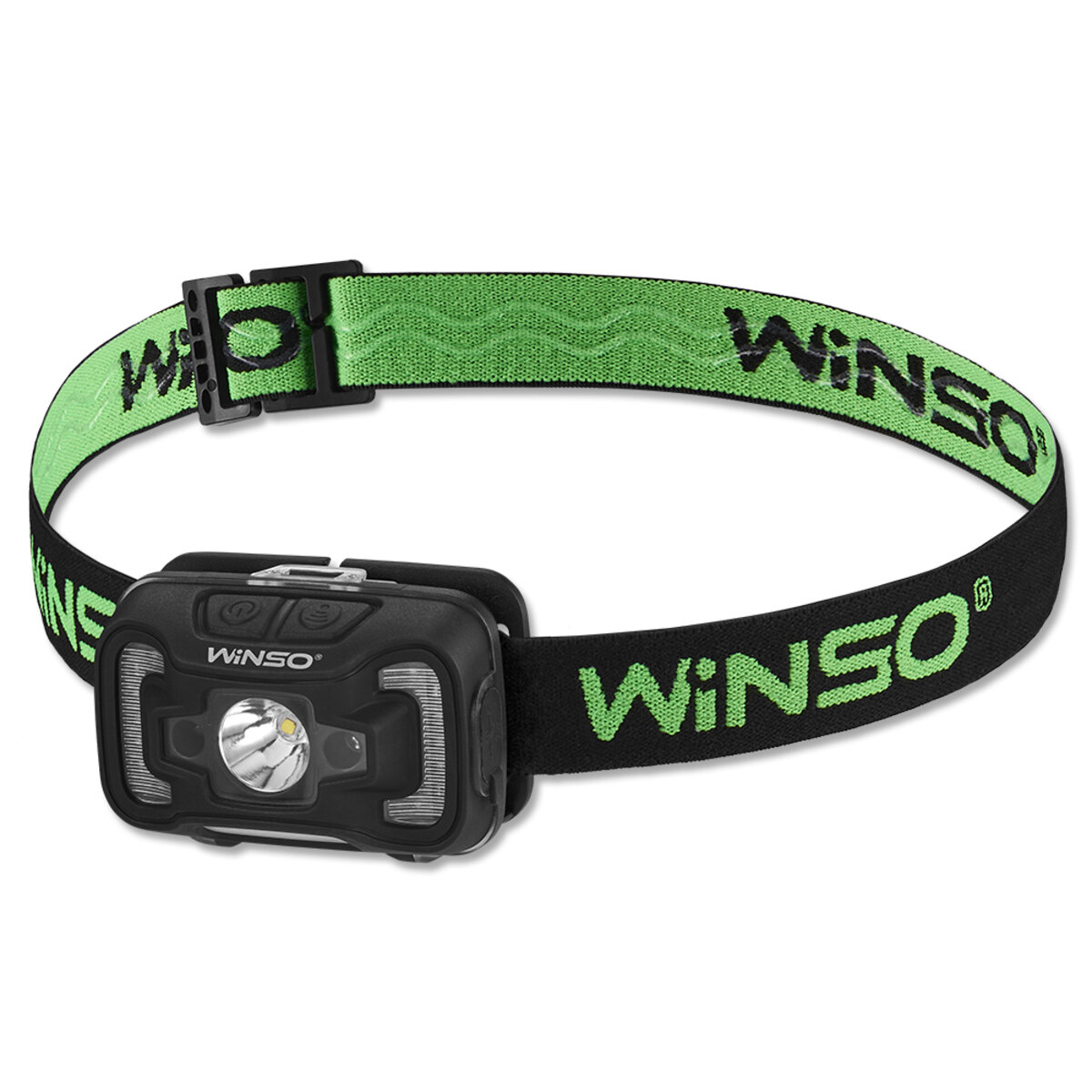 Ліхтар налобний Winso 330Lm, 5W CREE XTE+COB, 1800mAh, з сенсором білий/червоний (750420) дивитися фото №1