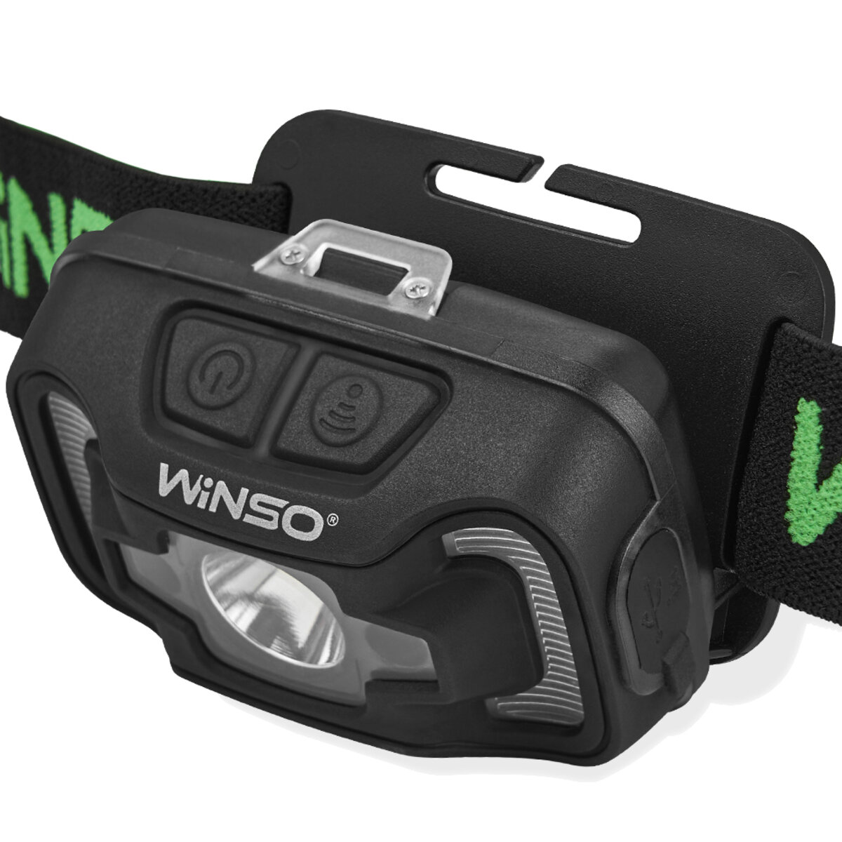 Ліхтар налобний Winso 330Lm, 5W CREE XTE+COB, 1800mAh, з сенсором білий/червоний (750420) дивитися фото №4