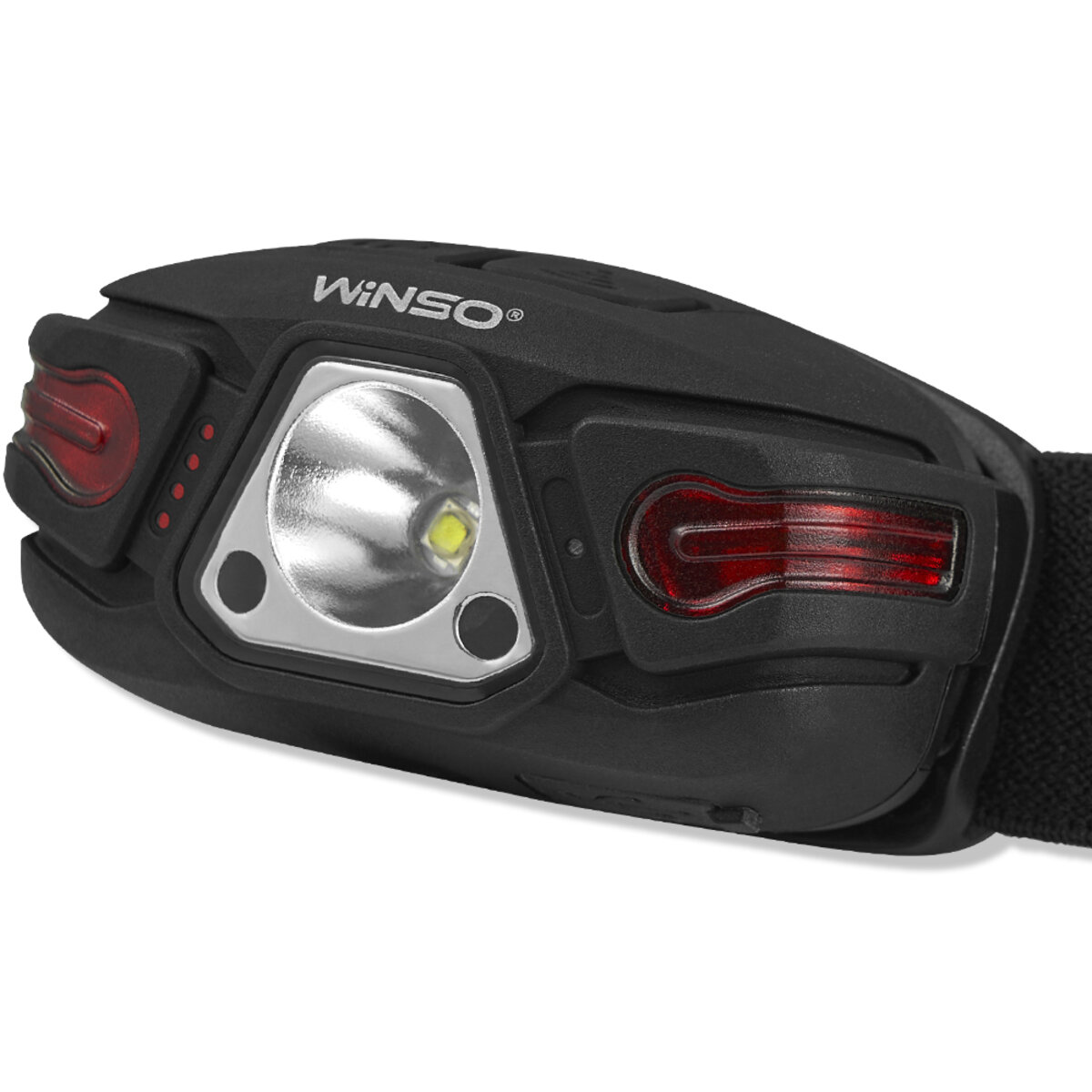 Ліхтар налобний Winso 250Lm, 5W LED, 850mAh, з сенсором білий/червоний (750500) дивитися фото №3