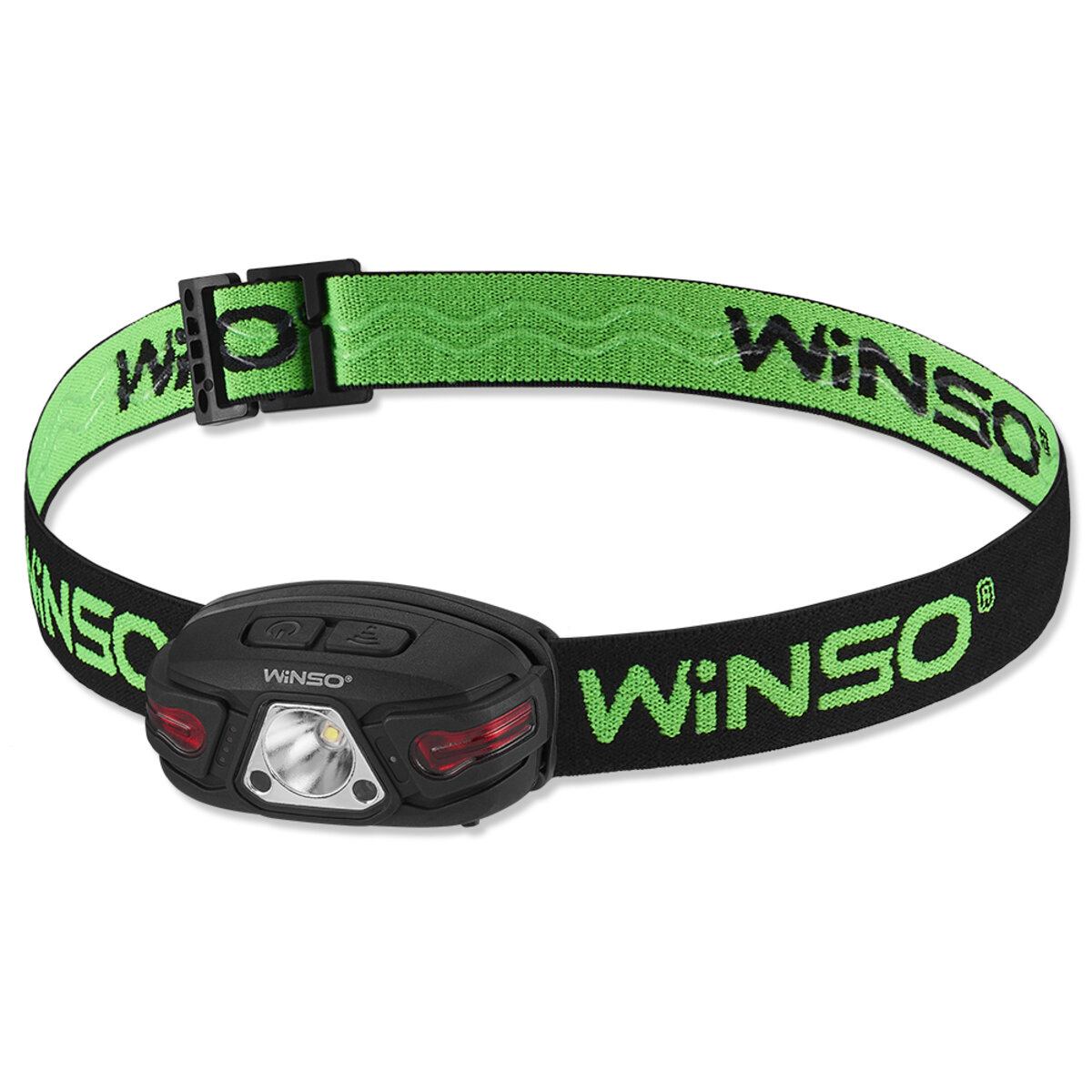 Ліхтар налобний Winso 250Lm, 5W LED, 850mAh, з сенсором білий/червоний (750500) дивитися фото №1