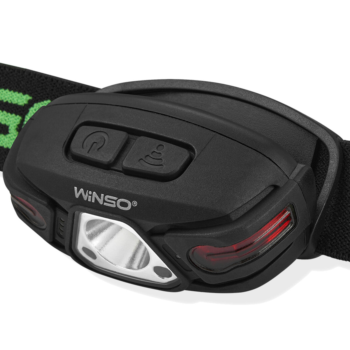 Ліхтар налобний Winso 250Lm, 5W LED, 850mAh, з сенсором білий/червоний (750500) дивитися фото №4