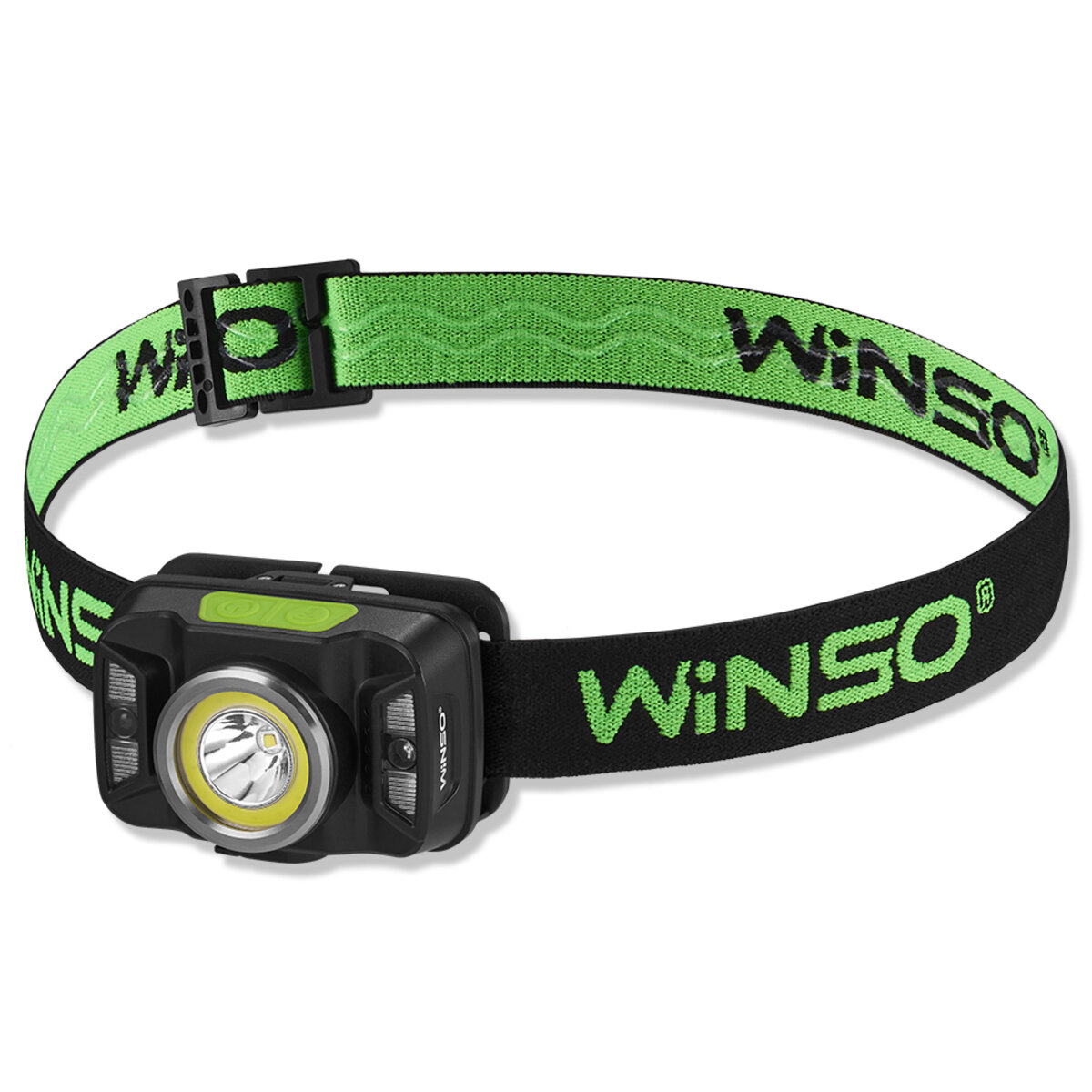 Ліхтар налобний Winso 380Lm, 5W CREE XTE+COB, 1800mAh, з сенсором білий/червоний (750720) дивитися фото №1