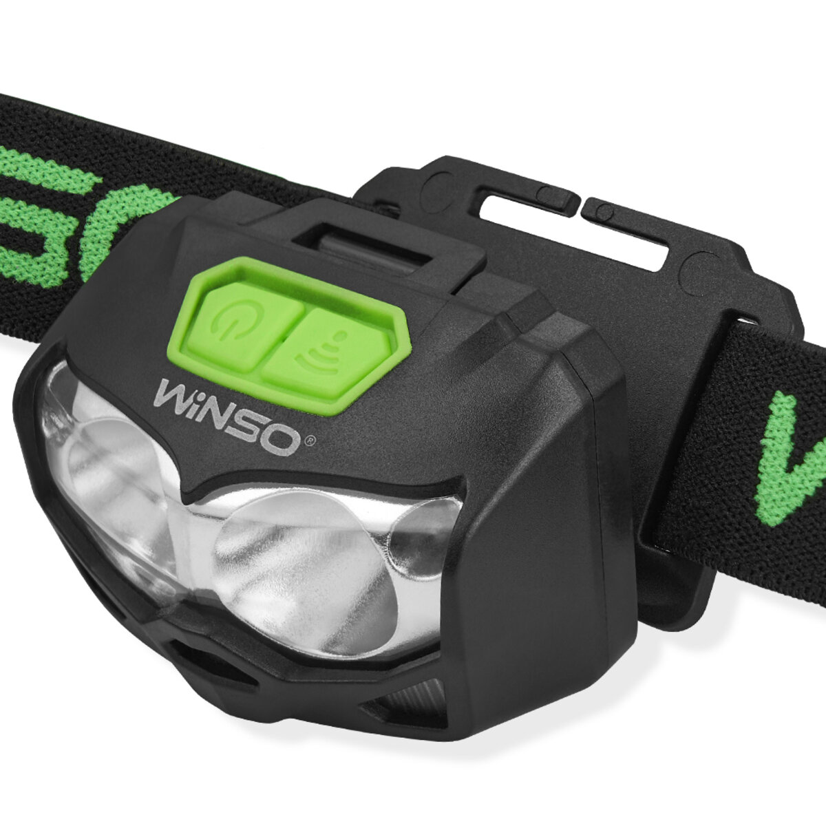 Ліхтар налобний Winso Pro 500Lm, 2x5W CREE XTG, 1200mAh/3xAAA, з сенсором білий/червоний (751300) дивитися фото №4