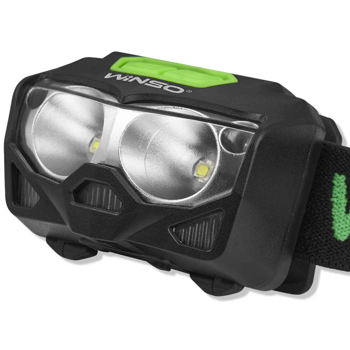 Ліхтар налобний Winso Pro 500Lm, 2x5W CREE XTG, 1200mAh/3xAAA, з сенсором білий/червоний (751300) дивитися фото №3