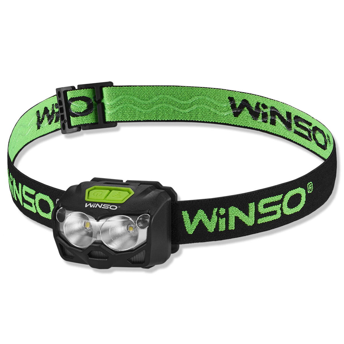 Ліхтар налобний Winso Pro 500Lm, 2x5W CREE XTG, 1200mAh/3xAAA, з сенсором білий/червоний (751300) дивитися фото №1