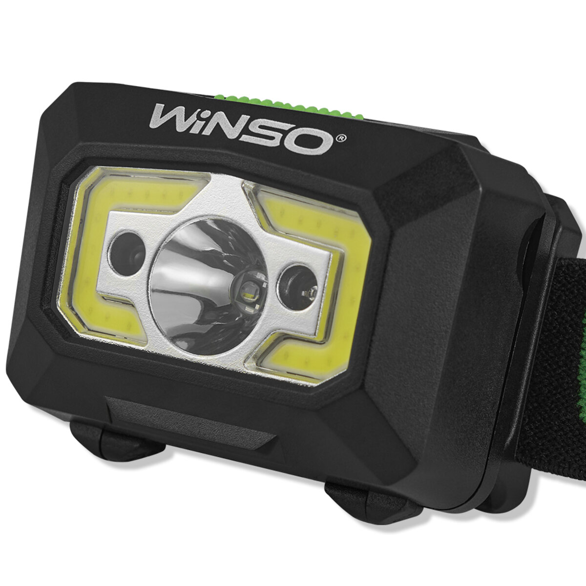 Ліхтар налобний Winso 200Lm, 3W XPE+ COB, 1200mAh з сенсором білий/червоний (750300) дивитися фото №3