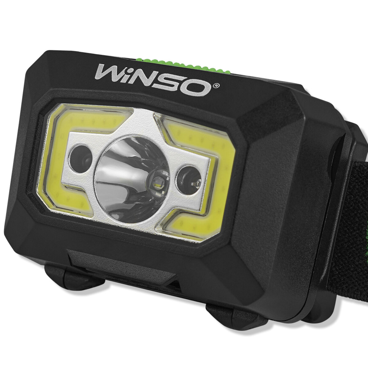 Ліхтар налобний Winso 280Lm, 3W XPE+ COB, 1200mAh, з сенсором білий/червоний (750320) дивитися фото №3