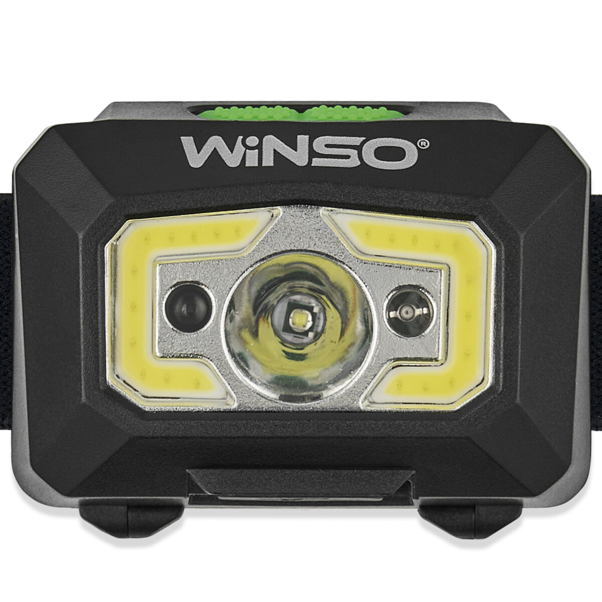 Ліхтар налобний Winso 280Lm, 3W XPE+ COB, 1200mAh, з сенсором білий/червоний (750320) дивитися фото №2