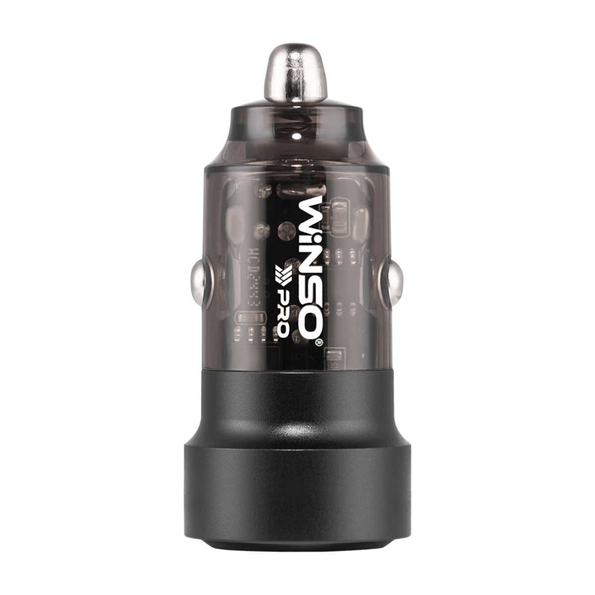 Автомобільний зарядний пристрій Winso PRO 75W 1xUSB-C+1xUSB-A, transparent (223275) дивитися фото №4