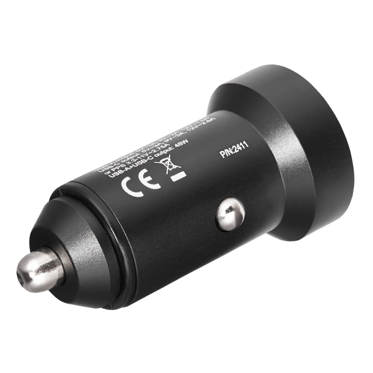 Автомобільний зарядний пристрій Winso PRO 48W 1xUSB-C+1xUSB-A, display, metal (223348) дивитися фото №3