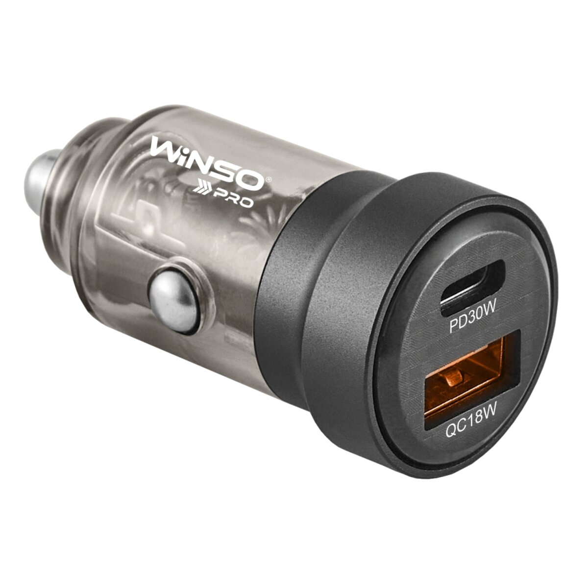 Автомобільний зарядний пристрій Winso PRO 30W 1xUSB-C+1xUSB-A (223230) дивитися фото №1